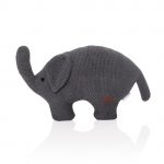 Zopa Pletená hračka Slon – Dark grey