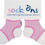 KIKKO Sock Ons Držiak ponožiek Classic – Baby ružová (0-6m)