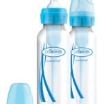 DR.BROWN’S Fľaša antikolik Options+ úzka 2×250 ml plast, modrá