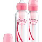 DR.BROWN’S Fľaša antikolik Options+ úzka 2×250 ml plast, ružová