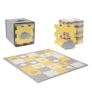 KINDERKRAFT SELECT Podložka penová puzzle Luno Shapes 185 x 165 cm Yellow