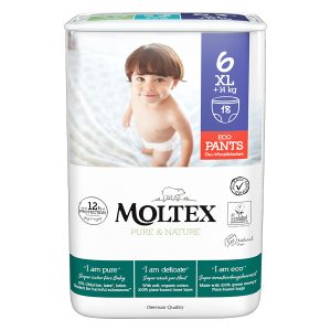 MOLTEX Pure&Nature Nohavičky plienkové jednorazové 6 XL (14 kg+) 18 ks