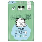 MUUMI Baby Pants 5 Maxi+ 10-15 kg (38 ks), nohavičkové eko plienky