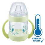 NUK Fľaštička na učenie Nature Sense s kontrolou teploty 150 ml zelená