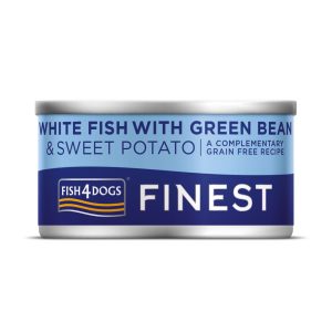 FISH4DOGS Konzerva pre psov Finest s bielou rybou
