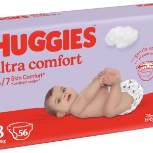 HUGGIES® Ultra Comfort Jumbo Plienky jednorazové 3 (4-9 kg) 56 ks