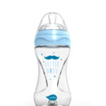 Nuvita Sklenená fľaša 240ml – Glass/Blue B