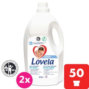 2x LOVELA Baby tekutý prací prípravok na bielu bielizeň 4