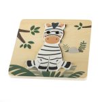 Zopa drevené puzzle malé – Zebra