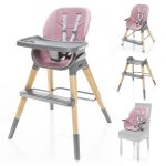 Zopa Jedálenská a multifunkčná stolička Nuvio – Blush pink