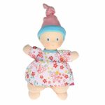 Bonikka Mini bábika miláčik – 15cm ružová čiapka