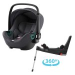 Britax Römer Autosedačka Baby-Safe 3 i-Size Flex Base 5Z Bundle – Midnight Grey