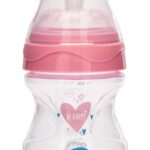 Nuvita Fľaštička Mimic 150ml – Transparent pink