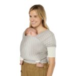 ERGOBABY | ŠÁTEK/Aura Sustainably Sourced Knit Baby Wrap – Grey Stripes
