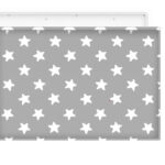 LALALU Podložka na hranie Premium White Star 190×130 cm