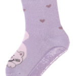 STERNTALER Ponožky protišmykové Mačička AIR farba lila dievča veľ. 22 12-24m