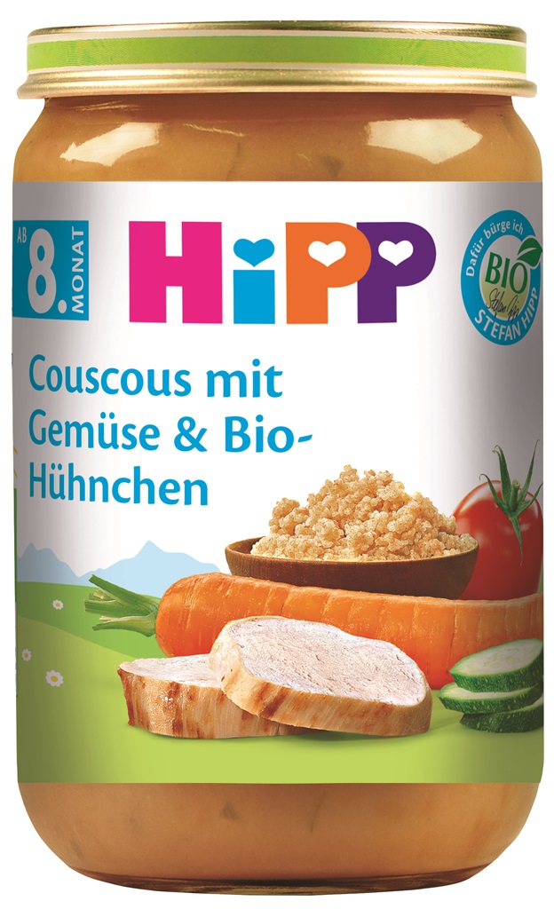 HiPP BIO Kuskus so zeleninou a kuracie mäso 220 g