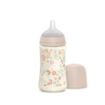 SUAVINEX | Dojčenská fľaša WONDERLAND 270ml FYZIOL PRŮTOK M – LIBERTY RUŽOVÁ