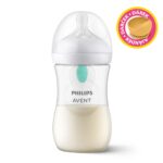 Philips AVENT Fľaša Natural Response s ventilom AirFree 260 ml, 1m+darček PETITE&MARS Miska 6m+