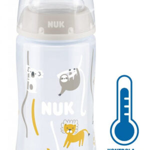 NUK FC+ fľaša s kontrolou teploty 300 ml - béžová
