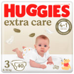 HUGGIES® Plienky jednorázové Extra Care 3 (6-10 kg) 40 ks